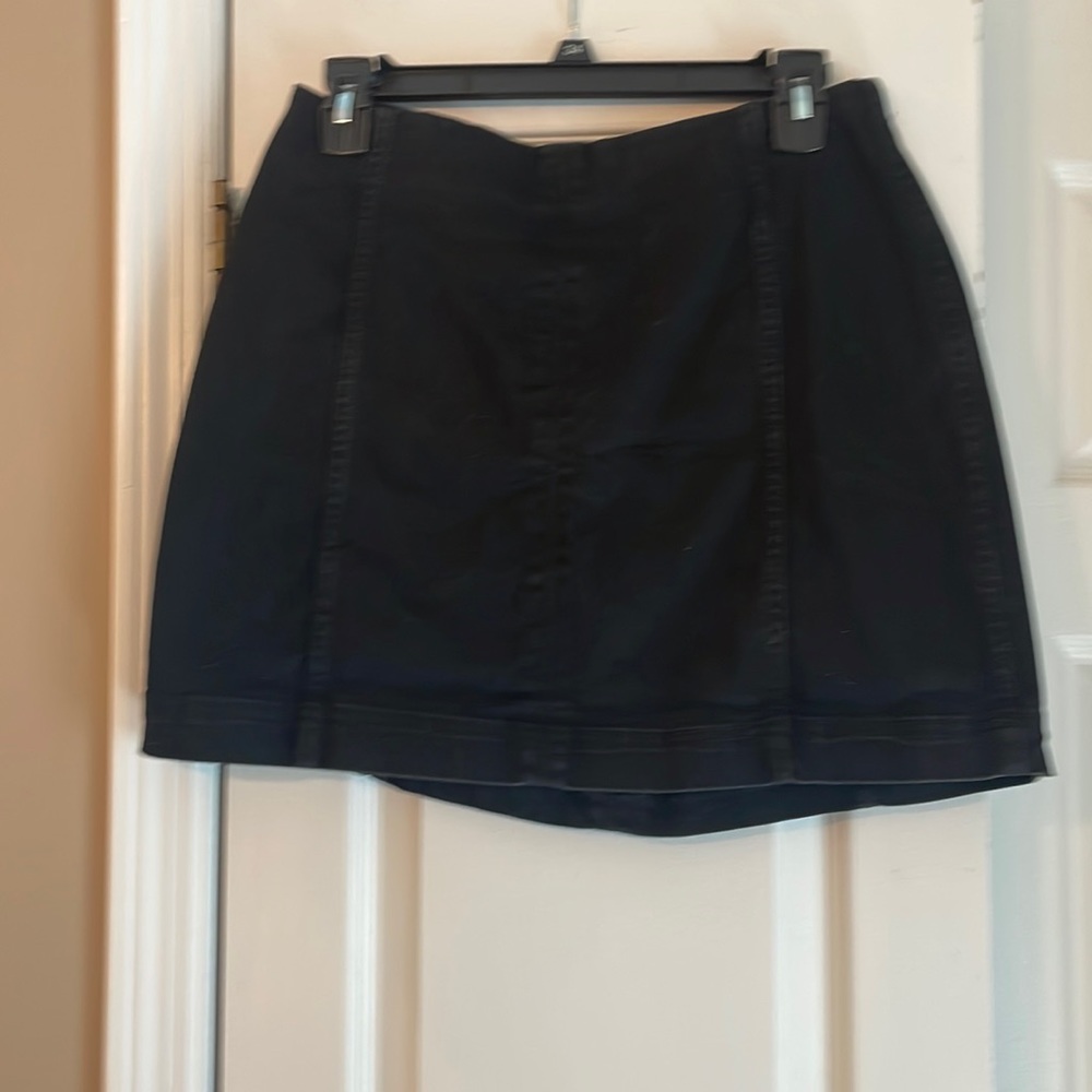 Black jean skirt